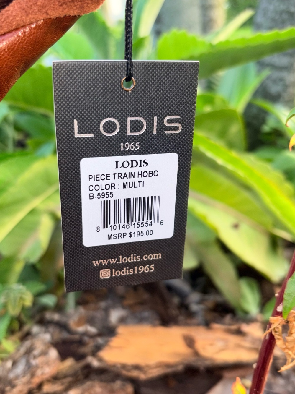 Lodis Patchwork Leather & Suede Shoulder Bag in Brown & Tan - Picture 14 of 14